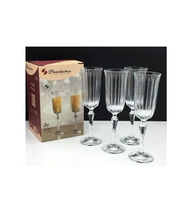 Paşabahçe 440300 Joy Şampanya Kadehi 175cc 4 Lü (Şeffaf)