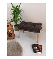 Gürgen Retro Ayak Handmade Kedi Yatağı Makyaj Masası Pufu