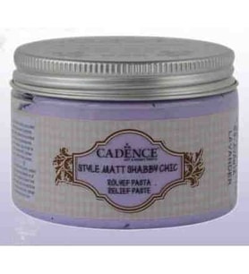 Cadence Style Matt Shabby Chic Rölyef Pasta SR-09 LAVANTA 