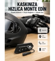 Bt22 Kask Su Geçirmez Motosiklet Sistemi Yeni Nesil