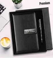 Kişiye Özel İsimli Premium Deri Ajanda & Kalem Kutulu Hediye Seti