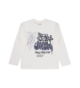 Civil Boys Urban Baskılı 10-13 Yaş Sweatshirt - Ekru