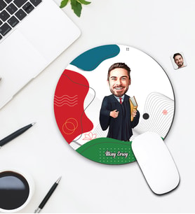Kişiye Özel Karikatür Avukat Tasarımlı Mouse Pad 104