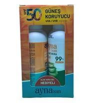 Ayna Sun Gunes 50 Spf 150 Ml+Ayna Sun Aloevera Jel 150 ml Set