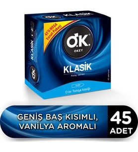Okey Klasik 45'li Prezervatif Avantaj Paketi