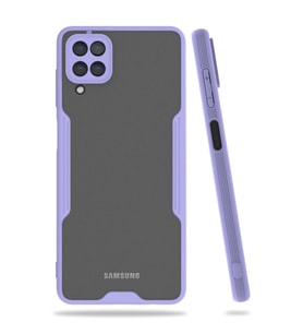 Samsung Galaxy A22 Kılıf Platin Silikon - Lila