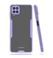 Samsung Galaxy A22 Kılıf Platin Silikon - Lila