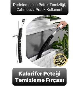 #Fırça Pratik Temizlik Toz Kir Arındırma Uzun Esnek Gövde Kalorifer Peteği Temizleme Fırçası 60 cm