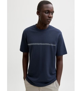 JCOFUSION CHEST BRAND TEE SS CREW NOOS Outer Space