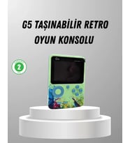 500 Oyunlu G5 Retro Mini Oyun Konsolu 3 İnç Ekran ve TV Desteği