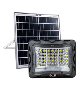 DLS 300W Güneş Enerjili Solar LED Projektör Harici Solar Panelli, 5 Metre Kablolu 502-300 (Beyaz)