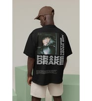 Certifid Lover Boy Drake Baskılı Unisex Oversize Rapper Tişört
