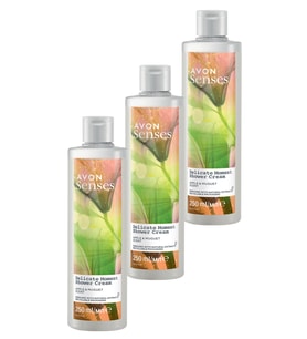 Avon Senses Delicate Moment Elma ve Müge Kokulu Krem Duş Jeli 250 Ml. Üçlü Set