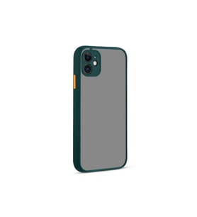 Apple iPhone 12 Mini Uyumlu Kılıf Zore Hux Kapak (Koyu Yeşil)