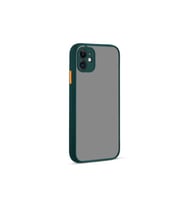 Apple iPhone 12 Mini Uyumlu Kılıf Zore Hux Kapak (Koyu Yeşil)