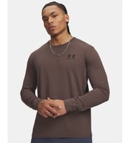 Under Armour Ua Sportstyle Left Chest Ls Kahverengi Erkek T-Shirt 1329585-200