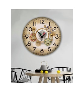 bilge Tasarım retro Duvar Saati 40 x 40 CM (Karışık)