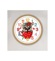 bilge Tasarım Çocuk odası Duvar Saati 30 x 30 CM (Karışık)