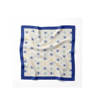 Tarzını Seç Mavi Göz Desenli Fular / Bandana 70x70 cm