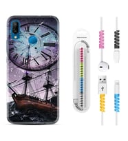 Huawei P20 Lite Mate 10 20 Lite Pro P40 Lite KılıfKablo Koruma Spiral Silikon Time 1749
