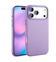 Apple iPhone 17 Pro Uyumlu Kılıf M-safe Şarj Özellikli PU Deri Görünümlü Zore Kupra Kapak (Mor)