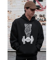 One More Rep Sporcu Bodybuilding Fitness Baskılı Unisex Oversize Hoodie