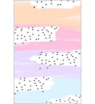 Eliana Home Baskılı, Yıkanabilir Kaymaz Taban Salon Halısı LNA0243 100x150 cm (Pembe)