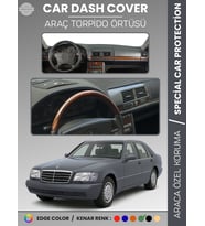 MERCEDES S CLASS W140 (1991-1998) Torpido Örtüsü Premium Kalite Torpido Koruma Özel Kesim UV Koruma