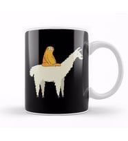 Cute Llama and Sloth Friends Adorable Animals Kupa Bardak Porselen