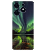 Spark 10 Pro Kılıf Resimli Desenli Baskılı Silikon Kuzey Işıkları 1327