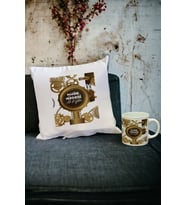 Makine Mühendisine Kupa Bardak ve Yastık Set (Beyaz)