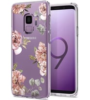 Spigen Galaxy S9 ile Uyumlu Kılıf Liquid Crystal Blossom Flower