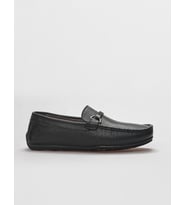 Hakiki Deri Siyah Toka Detaylı Erkek Loafer