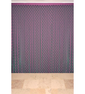 PUANLI MODEL MOR RENK HAZIR İP PERDE 300*270 cm