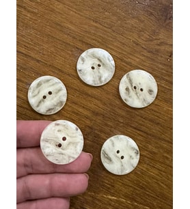 2 CM 5 Lİ DELİKLİ DESENLİ DÜĞME (Krem)