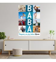 Dünyanın En İyi Babası 8 Fotoğraflı Ahşap Tablo