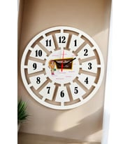 English Teacher Duvar Saati 40cm 004 (Beyaz)