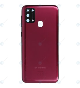 Samsung Galaxy M31 Kasa Kapak + Yan Tuşlar SM-M215F KAMERA LENSİ HARİÇ (Kırmızı)