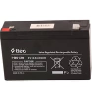 Ttec 6V 12AH Bakımsız Kuru Akü