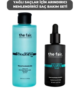 the fair. Yağlı Saçlar için Arındırıcı Nemlendirici Saç Bakım Seti