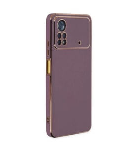 Xiaomi Poco X4 Pro 5g Kılıf Volet Silikon - Mor