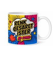 Pop Art Çılgın Renkler Çizgi Roman Efekti Kupa Bardak Hediye