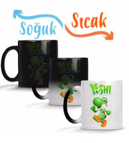 Mario Ve Yoshi Sihirli Kupa Bardak Porselen