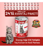 Sığır Etli Yetişkin Yaş Kedi Maması 400 g - 24 Adet
