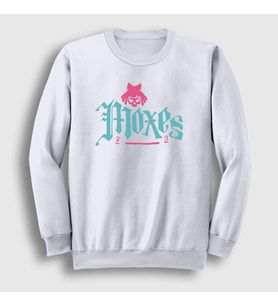 Presmono Unisex Beyaz Logo Moxes Oyun 2077 Cyberpunk Sweatshirt 528128tt (Beyaz)