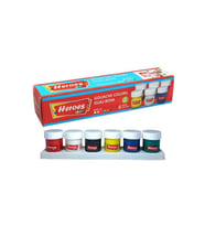 Guaj Boya 6 Renk x 20 Ml Su Bazlı Tüp 1 Paket Heroes Guaj Boya Seti Şişe İçerisinde 6 lı Okul Hobi (Karışık)