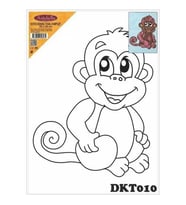 DKT010 desenli tuval kompozit boyama 25x35 cm