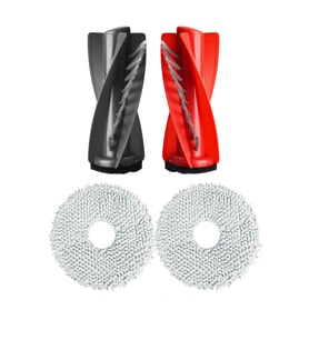 Roborock QRevo C Uyumlu 1 Adet Ana Fırça 2 Adet Mop Fiber Paspas