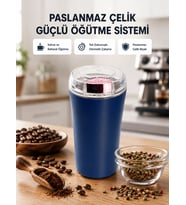 Paslanmaz Çelik Kahve ve Baharat Öğütücü – Otomatik Mekanizma