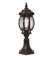 AVONNI BSU-68063-BSY-K Siyah Boyalı Dış Mekan Aydınlatma E27 Aluminyum Polikarbon Cam 20cm
